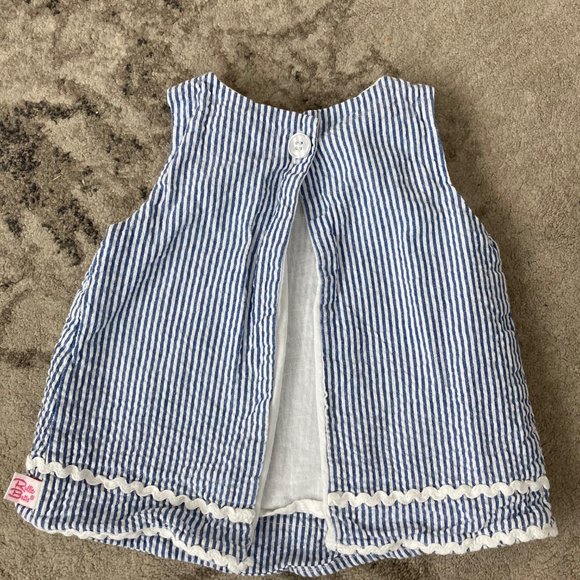 Ruffle Butts Ric Rac Swing Top and Bloomer Set with matching Woven Headband - Picture 9 of 13